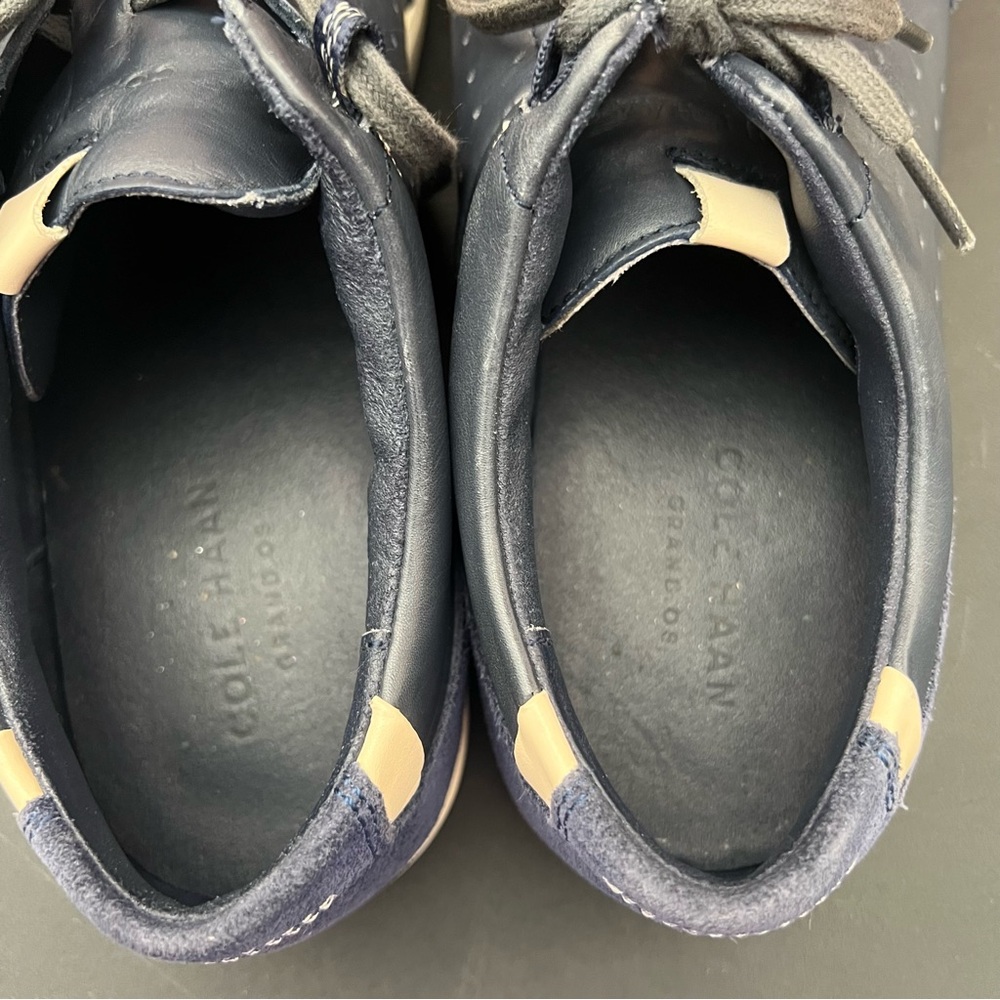 Cole Haan Shoes Mens Size 10 Blue Leather Suede Grand OS Owen Sport Ox C13899 - Picture 6 of 8